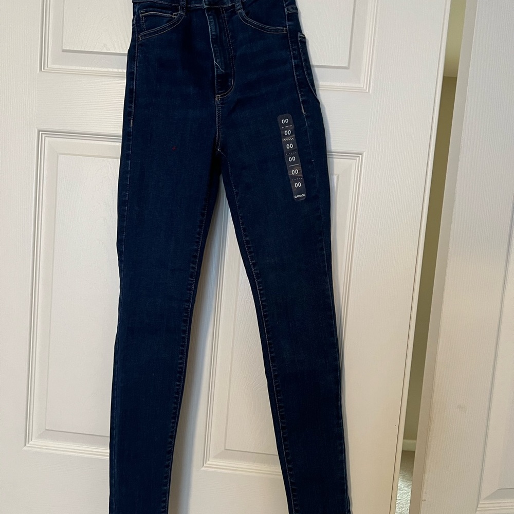 New with tags Garage skinny high waisted jeans size 00
